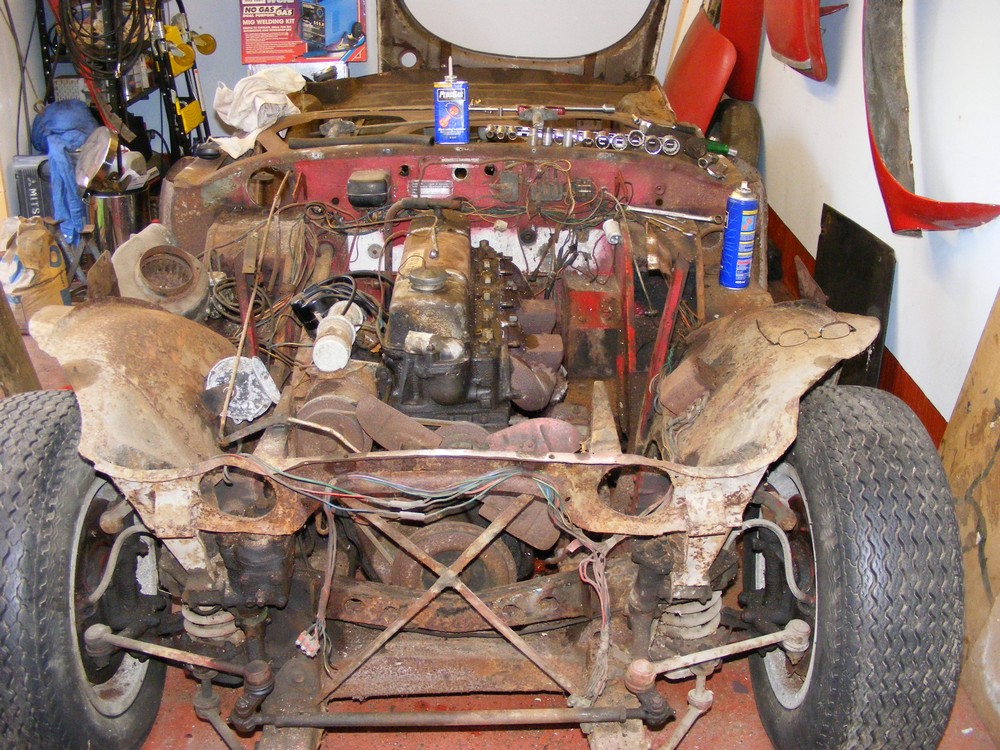 Engine bay work Austin Healey 1006 Restoration