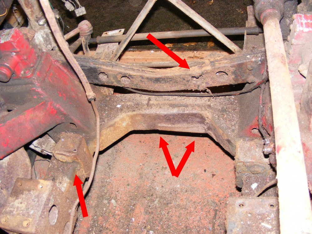 Closer look at the damage Austin Healey 1006 Restoration