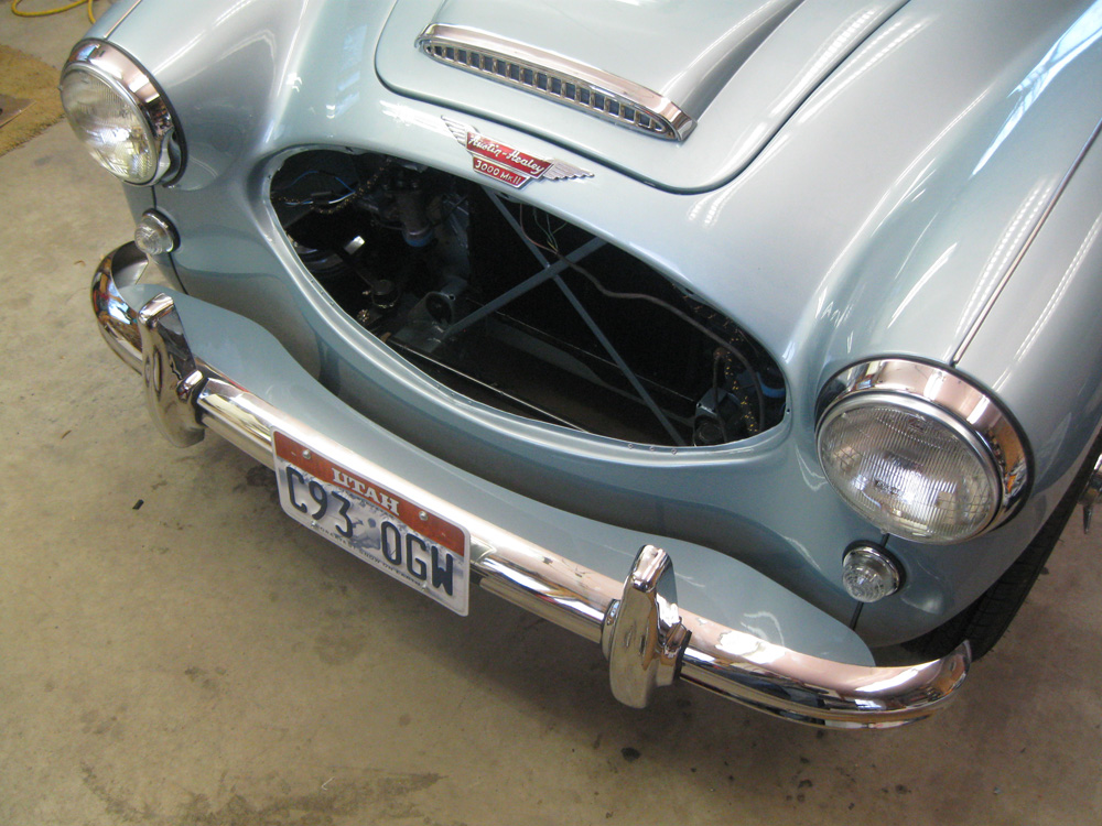 Front bumper, seats, doors Austin Healey 1006 Restoration